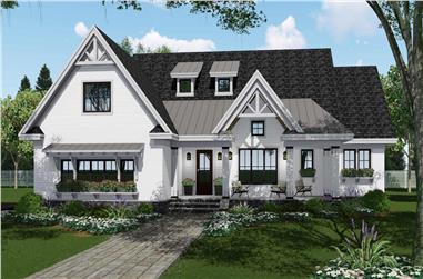 4-Bedroom, 2751 Sq Ft Transitional Home Plan - 165-1164 - Main Exterior
