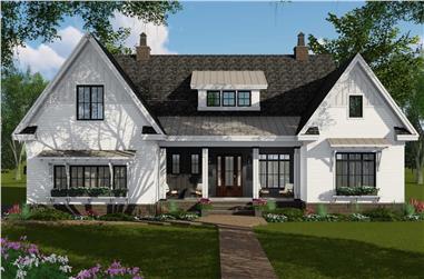 4-Bedroom, 2514 Sq Ft Contemporary Home Plan - 165-1177 - Main Exterior
