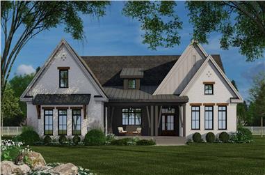3-Bedroom, 2364 Sq Ft Modern Farmhouse Ranch Plan - 165-1192 - Front Exterior