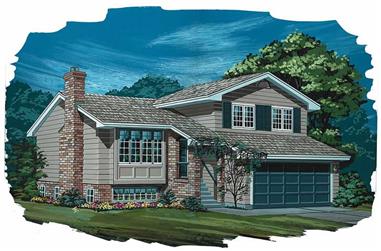 3-Bedroom, 1211 Sq Ft Small House Plans - 167-1003 - Main Exterior