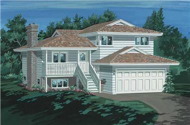 3-Bedroom, 1161 Sq Ft Small House Plans - 167-1010 - Main Exterior