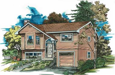 3-Bedroom, 1116 Sq Ft Small House Plans - 167-1012 - Main Exterior