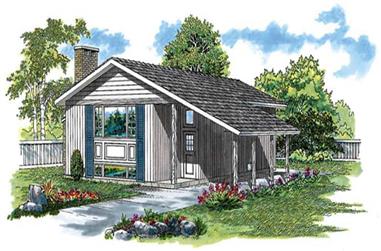 3-Bedroom, 1530 Sq Ft Contemporary Home Plan - 167-1035 - Main Exterior