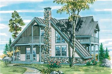 3-Bedroom, 1666 Sq Ft Contemporary House Plan - 167-1049 - Front Exterior