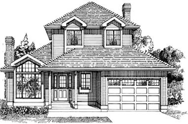 3-Bedroom, 1769 Sq Ft Country Home Plan - 167-1052 - Main Exterior