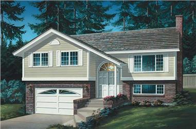 3-Bedroom, 1197 Sq Ft Small House Plans - 167-1066 - Main Exterior