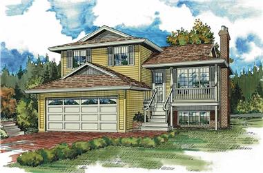 3-Bedroom, 1247 Sq Ft Small House Plans - 167-1078 - Main Exterior