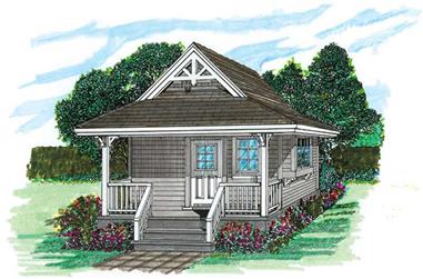 0-Bedroom, 144 Sq Ft Vacation Homes House Plan - 167-1084 - Front Exterior