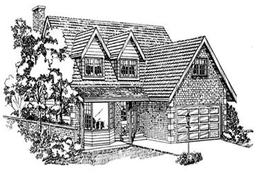 4-Bedroom, 1953 Sq Ft Traditional Home Plan - 167-1093 - Main Exterior