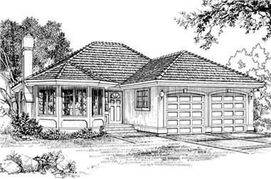 3-Bedroom, 1869 Sq Ft Ranch House Plan - 167-1111 - Front Exterior