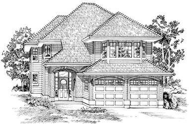 3-Bedroom, 1643 Sq Ft Small House Plans - 167-1113 - Front Exterior
