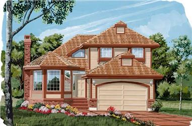 3-Bedroom, 1841 Sq Ft Contemporary House Plan - 167-1125 - Front Exterior