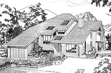 3-Bedroom, 4096 Sq Ft Contemporary House Plan - 167-1126 - Front Exterior