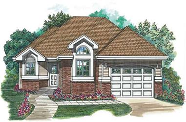 2-Bedroom, 1475 Sq Ft Ranch House Plan - 167-1136 - Front Exterior
