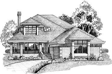 4-Bedroom, 3058 Sq Ft Contemporary House Plan - 167-1137 - Front Exterior