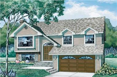 3-Bedroom, 1100 Sq Ft Small House Plans - 167-1142 - Main Exterior