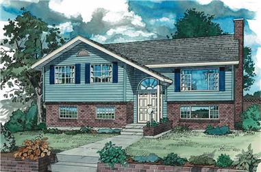 3-Bedroom, 1194 Sq Ft Small House Plans - 167-1143 - Main Exterior