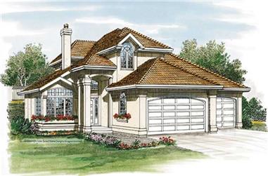 3-Bedroom, 2088 Sq Ft Contemporary Home Plan - 167-1160 - Main Exterior