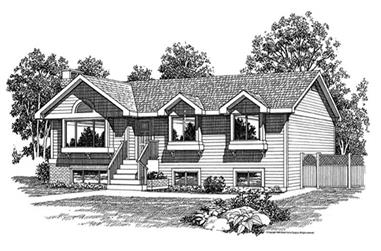 3-Bedroom, 1373 Sq Ft Cape Cod Home Plan - 167-1176 - Main Exterior