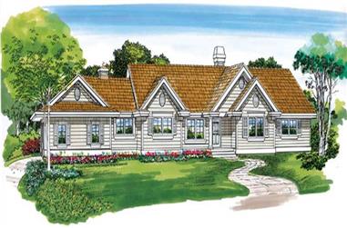 3-Bedroom, 1588 Sq Ft Ranch Home Plan - 167-1179 - Main Exterior