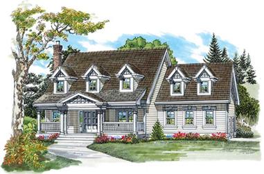 4-Bedroom, 2481 Sq Ft Colonial Home Plan - 167-1180 - Main Exterior