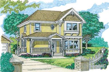 3-Bedroom, 1681 Sq Ft Country Home Plan - 167-1189 - Main Exterior