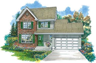 3-Bedroom, 1917 Sq Ft Country Home Plan - 167-1190 - Main Exterior