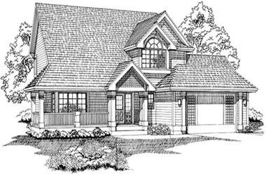 3-Bedroom, 2001 Sq Ft Country Home Plan - 167-1211 - Main Exterior