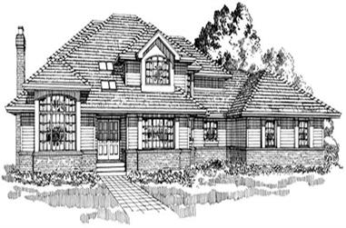 4-Bedroom, 3407 Sq Ft Contemporary Home Plan - 167-1212 - Main Exterior