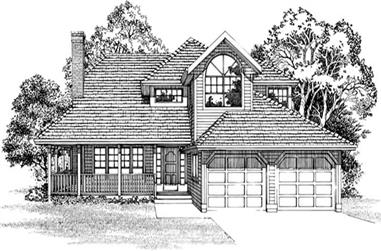 3-Bedroom, 1804 Sq Ft Country Home Plan - 167-1213 - Main Exterior