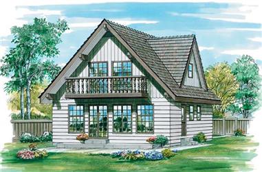 3-Bedroom, 1605 Sq Ft Vacation Homes House Plan - 167-1217 - Front Exterior