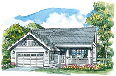 3-Bedroom, 1260 Sq Ft Country Home Plan - 167-1232 - Main Exterior