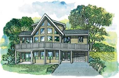 3-Bedroom, 1692 Sq Ft Contemporary Home Plan - 167-1233 - Main Exterior