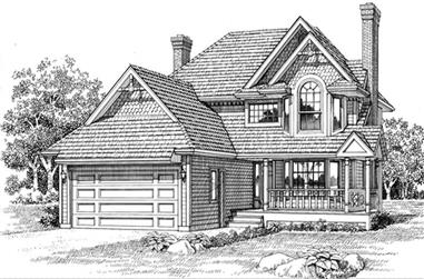 3-Bedroom, 1938 Sq Ft Country Home Plan - 167-1245 - Main Exterior