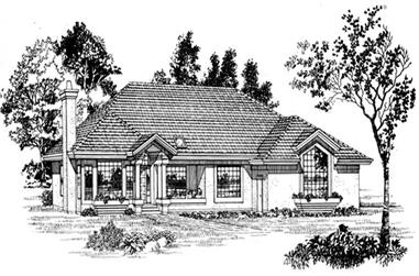 3-Bedroom, 1883 Sq Ft Contemporary Home Plan - 167-1287 - Main Exterior