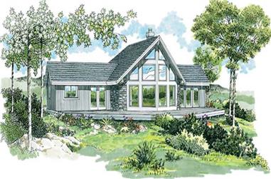 3-Bedroom, 1495 Sq Ft Small House Plans - 167-1293 - Front Exterior
