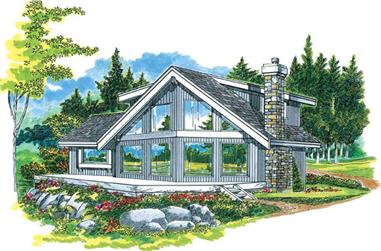3-Bedroom, 1498 Sq Ft Small House Plans - 167-1294 - Front Exterior