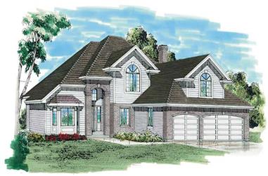 3-Bedroom, 2575 Sq Ft Contemporary House Plan - 167-1323 - Front Exterior