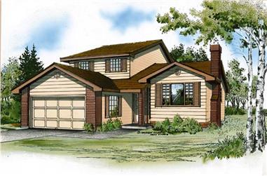 3-Bedroom, 2003 Sq Ft Traditional House Plan - 167-1350 - Front Exterior