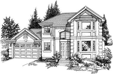 3-Bedroom, 2298 Sq Ft Contemporary Home Plan - 167-1360 - Main Exterior