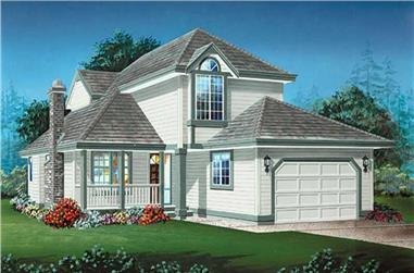 3-Bedroom, 1979 Sq Ft Contemporary House Plan - 167-1367 - Front Exterior