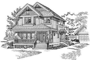 4-Bedroom, 2219 Sq Ft Country House Plan - 167-1369 - Front Exterior