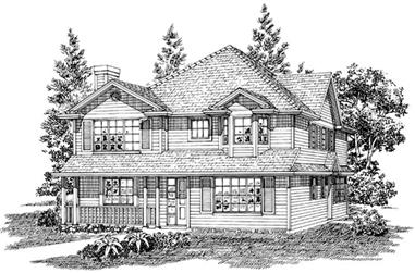3-Bedroom, 2891 Sq Ft Country Home Plan - 167-1371 - Main Exterior