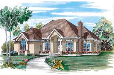 3-Bedroom, 2657 Sq Ft Contemporary Home Plan - 167-1394 - Main Exterior