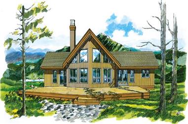3-Bedroom, 1659 Sq Ft Contemporary Home Plan - 167-1433 - Main Exterior