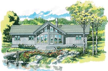 3-Bedroom, 1405 Sq Ft Small House Plans - 167-1435 - Main Exterior