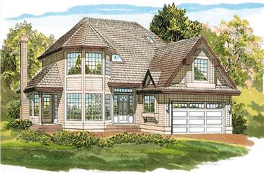 3-Bedroom, 2243 Sq Ft Contemporary House Plan - 167-1495 - Front Exterior