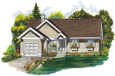 3-Bedroom, 1431 Sq Ft Country House Plan - 167-1500 - Front Exterior