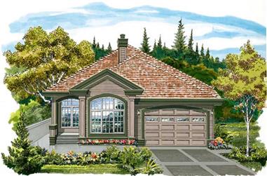 3-Bedroom, 2096 Sq Ft Contemporary House Plan - 167-1506 - Front Exterior