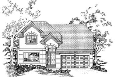4-Bedroom, 2431 Sq Ft Traditional House Plan - 167-1508 - Front Exterior